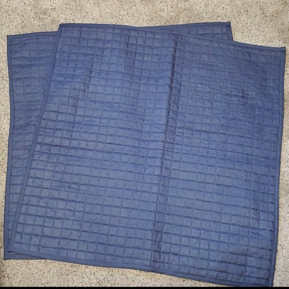 Nwot navy blue pillow shams set of 2